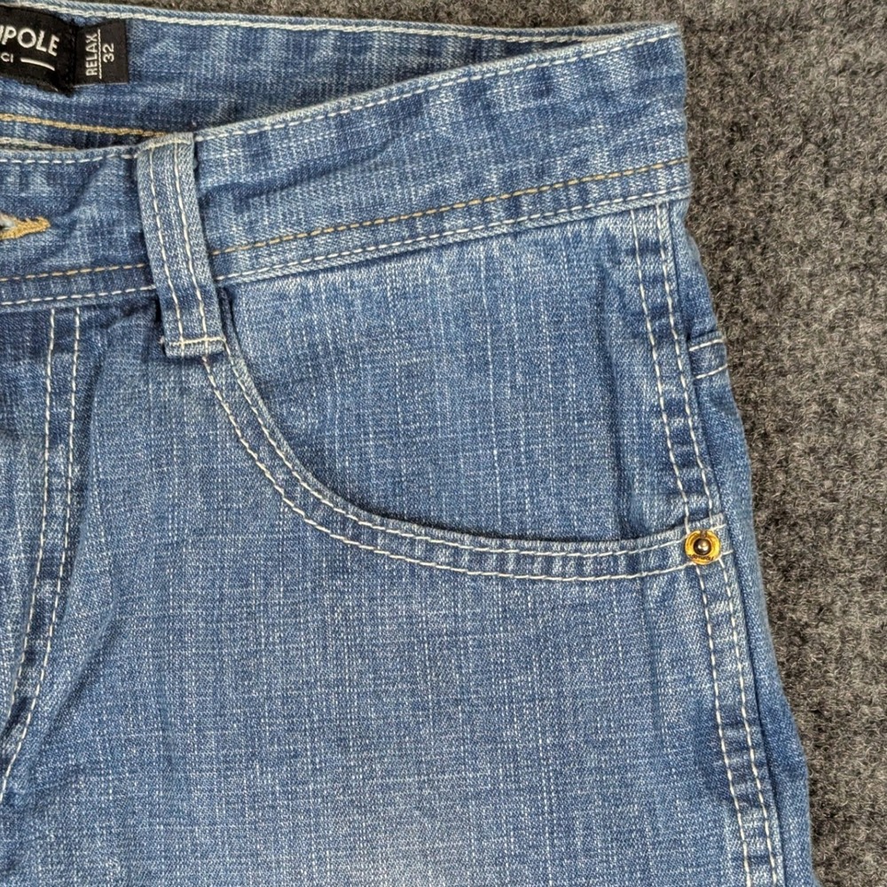 Southpole Relaxed Fit Denim Shorts Light Wash Blue Mens Size 32 Y2K Streetwear - Picture 6 of 14